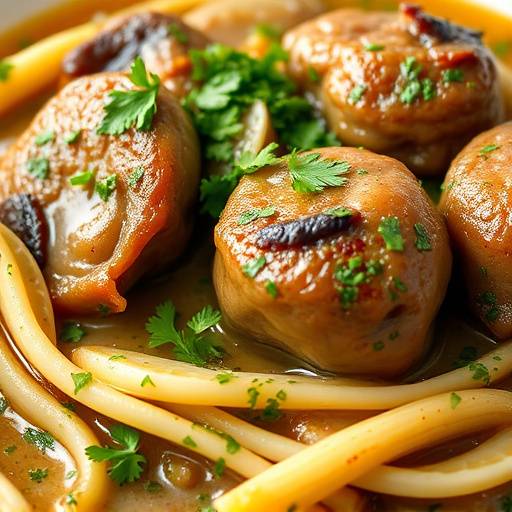 Piatto di ossobuco alla milanese, con gremolada di prezzemolo, limone e aglio